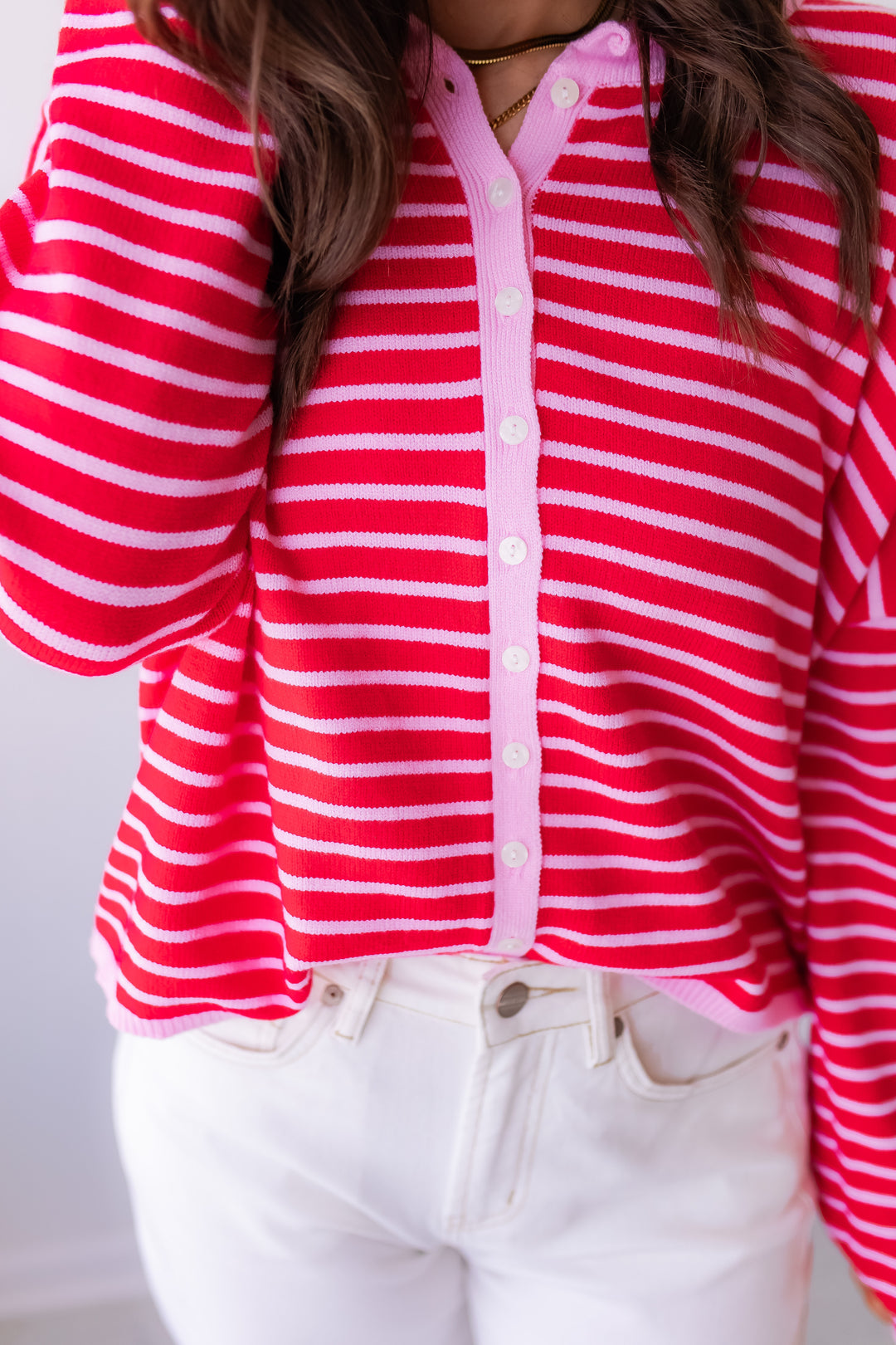 The Karlie Striped Cardigan