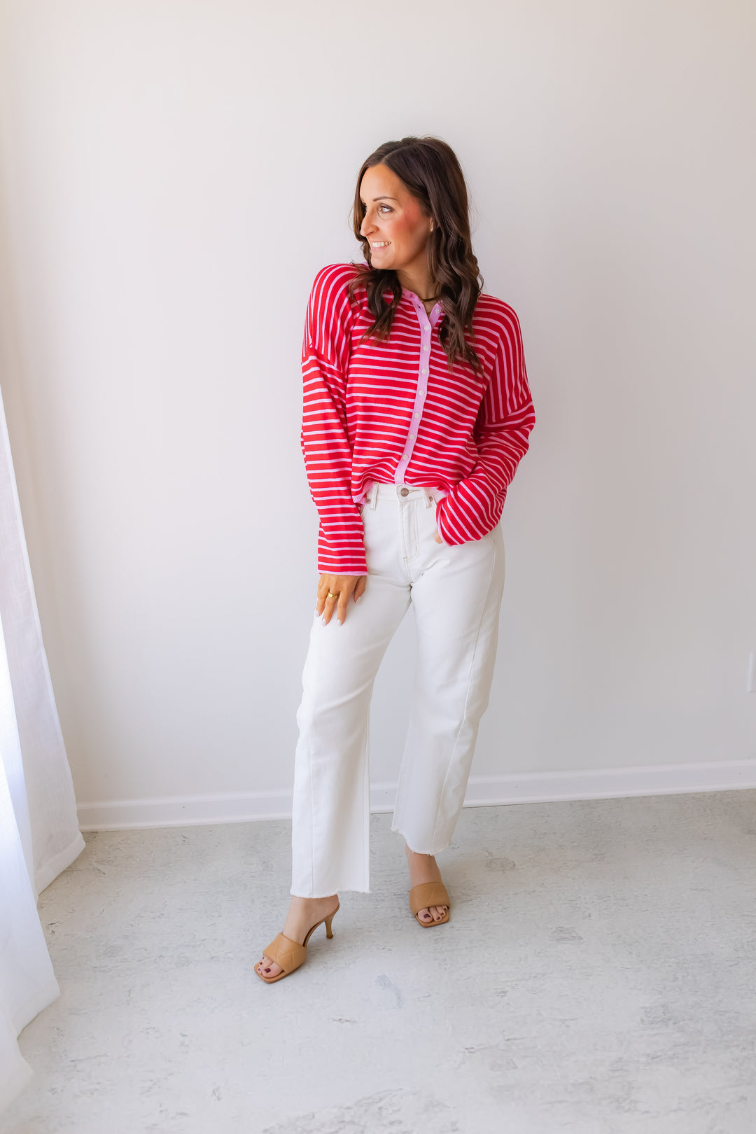 The Karlie Striped Cardigan