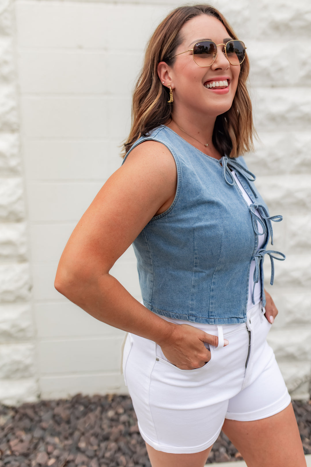The Wildflower Tie Vest