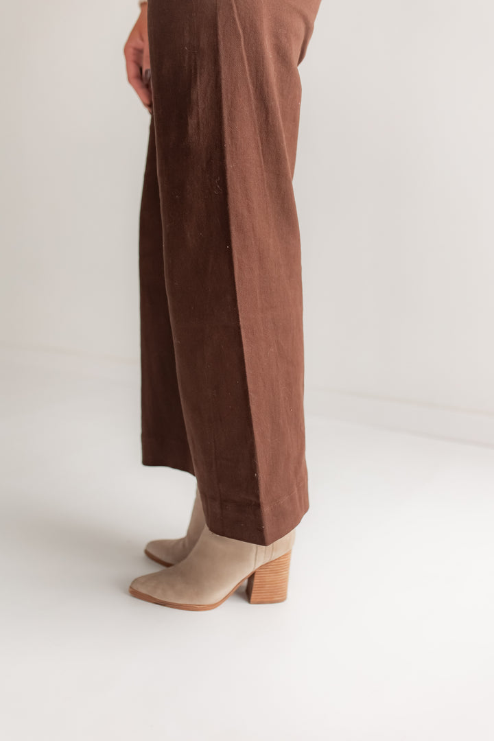 The Cocoa Dusted Wide Leg Pants