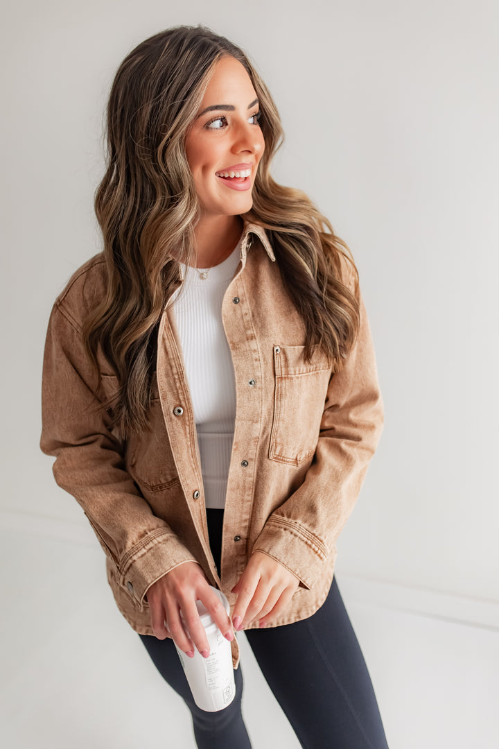 The Coffee Run Denim Jacket
