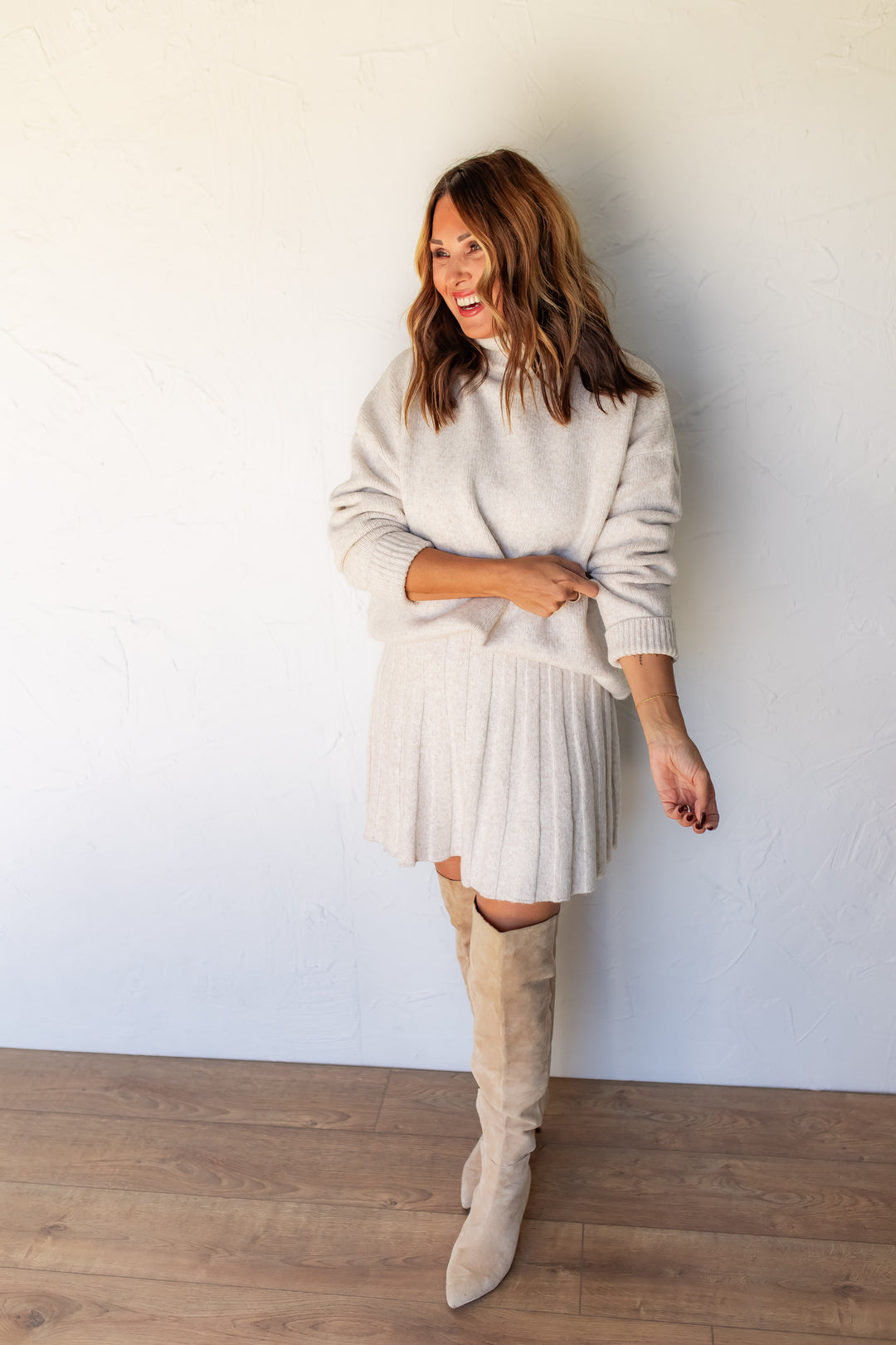 The Cream of the Crop Sweater Set - One Eleven Olive Boutique