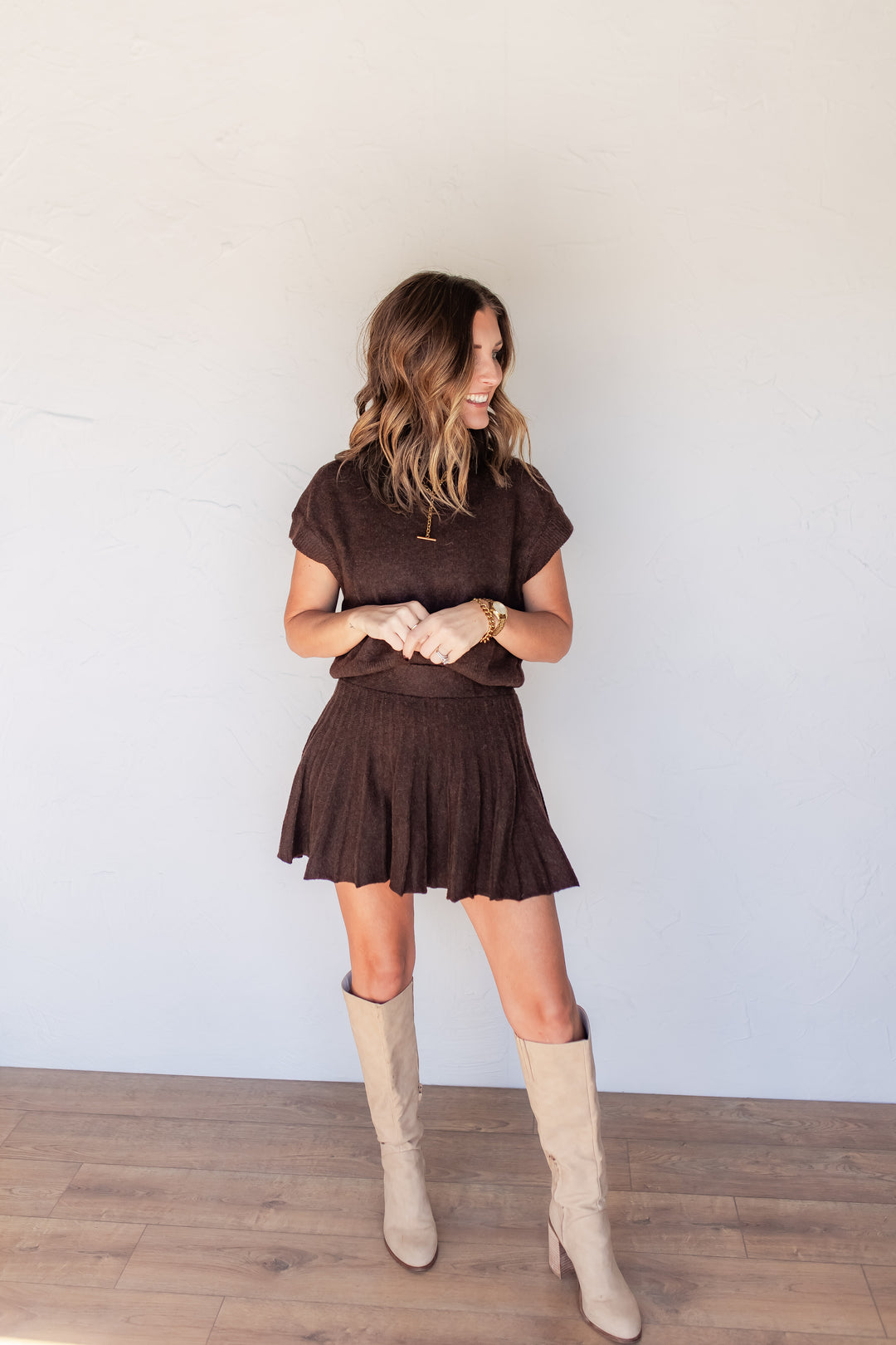The Mocha Muse Sweater Set - One Eleven Olive Boutique