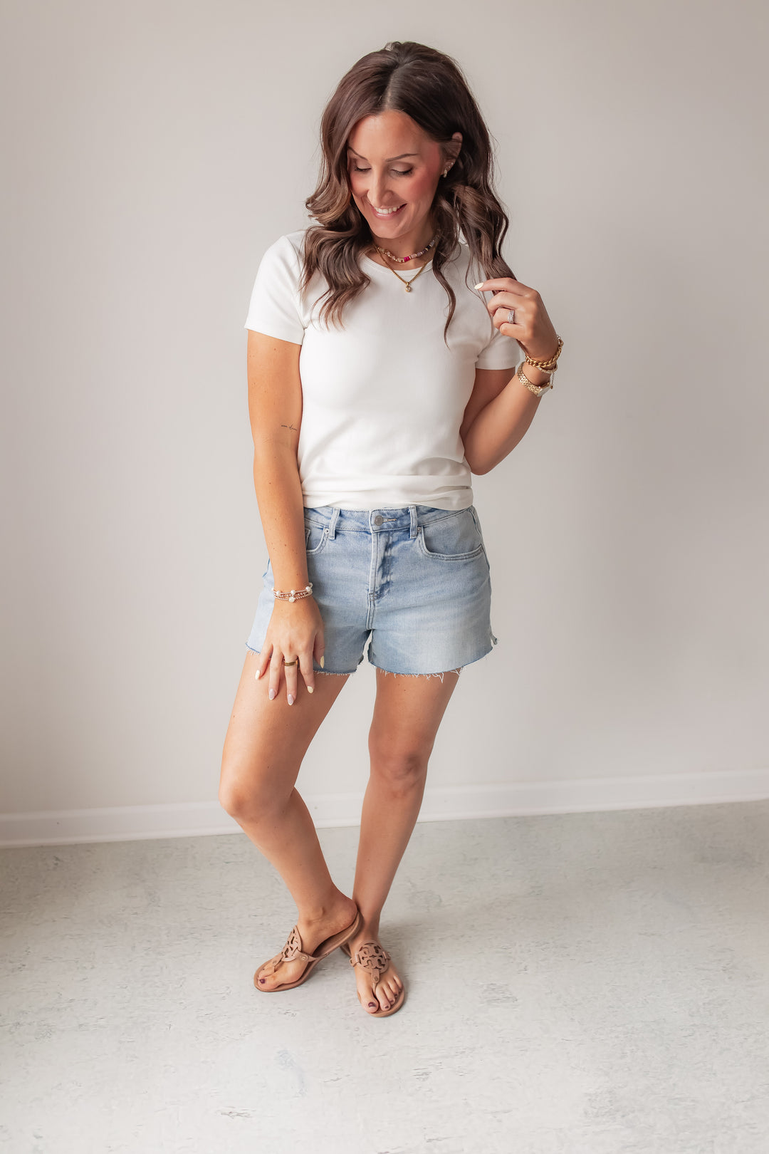 The Leni Denim Shorts - One Eleven Olive Boutique