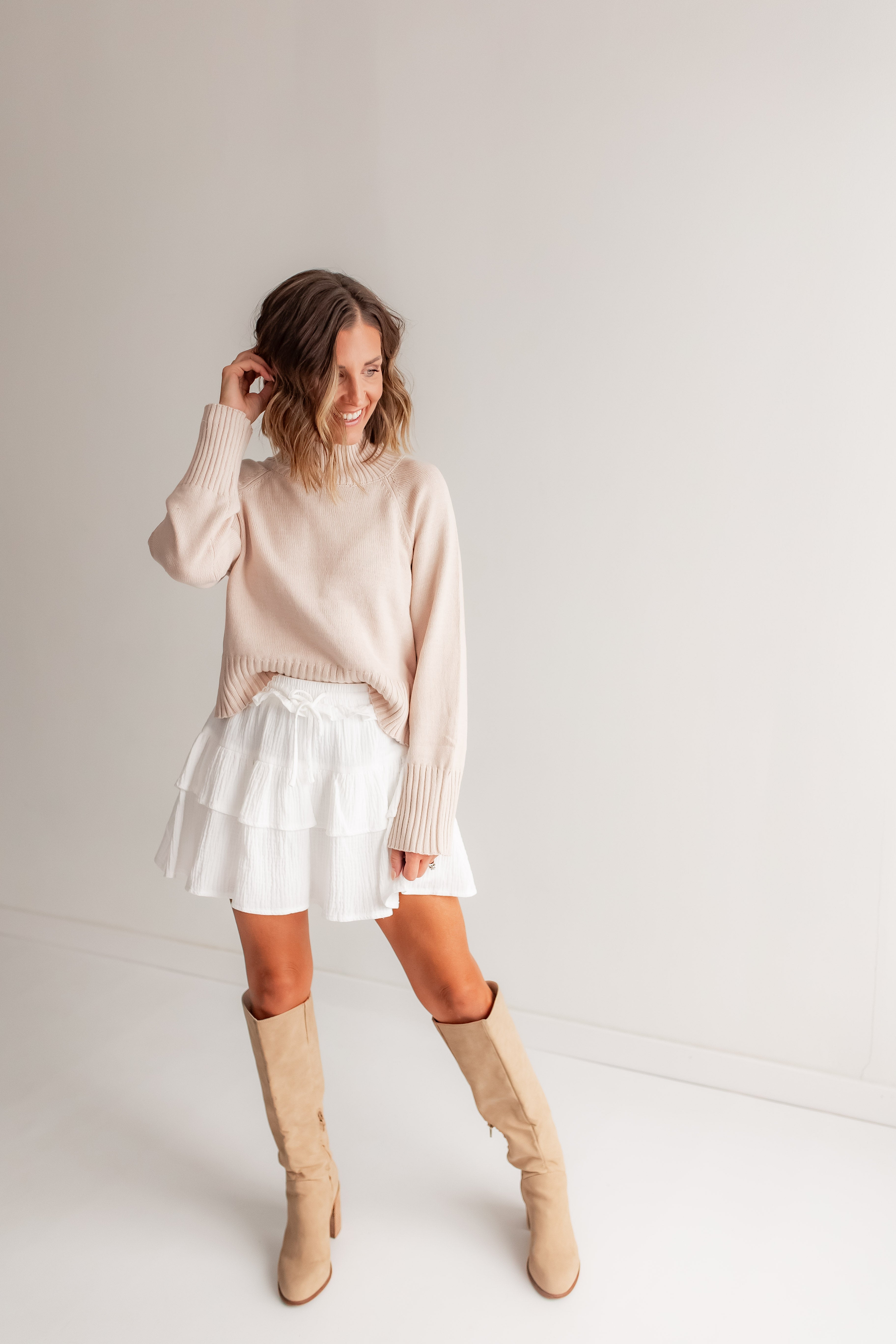 The Remi Ruffle Mini Skirt – One Eleven Olive Boutique