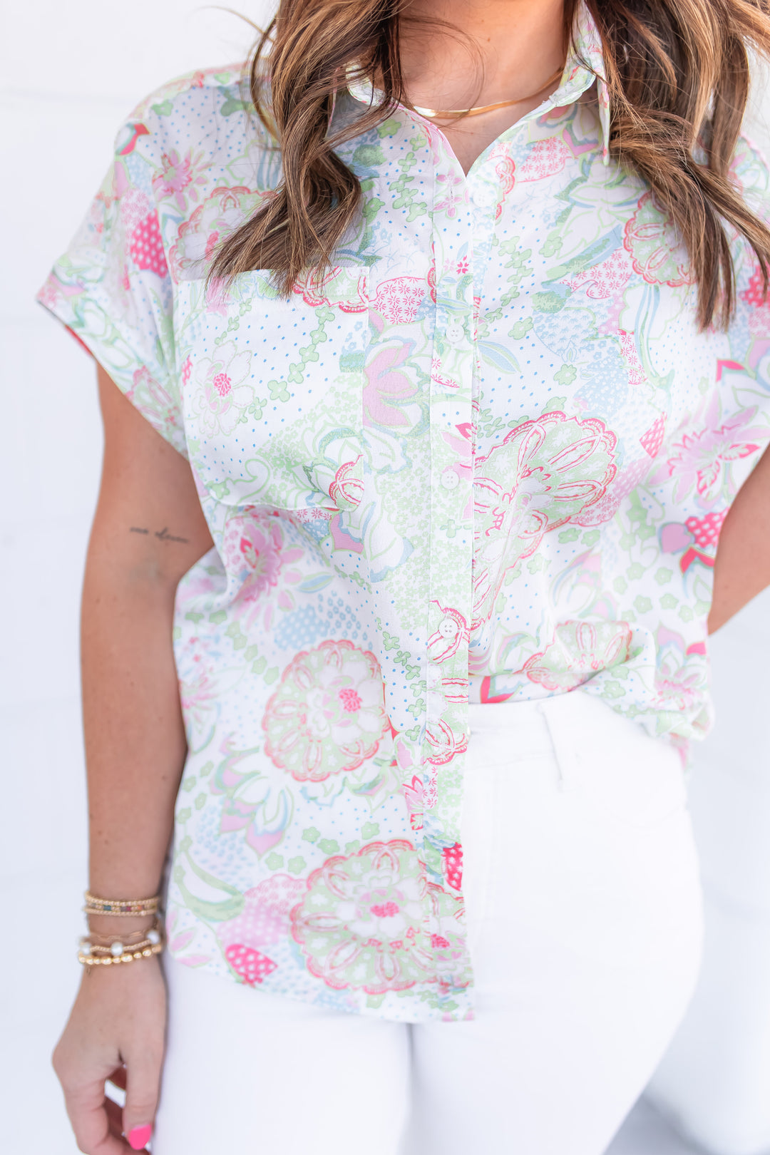 The Annabelle Button Down Top