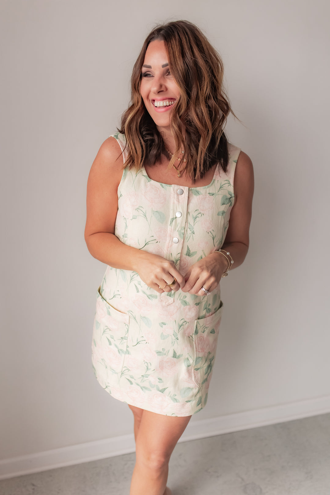 The Petal Lane Denim Dress