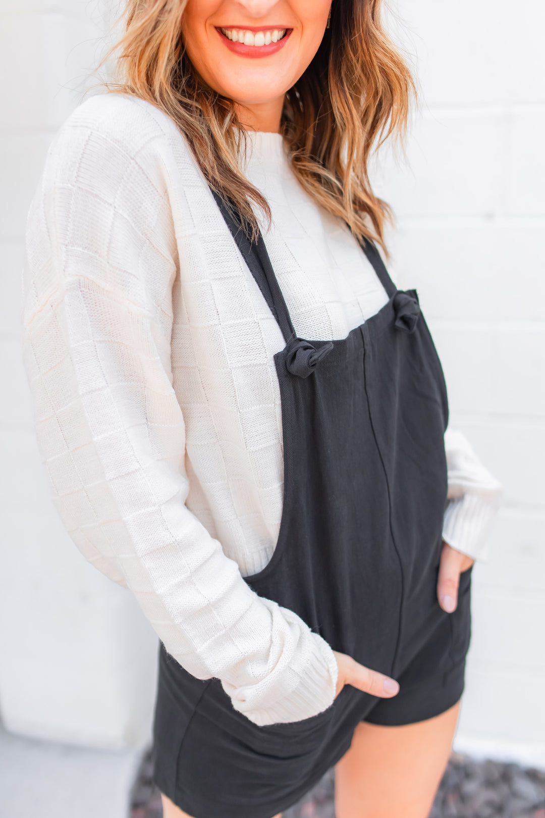 The Junie Overalls Romper