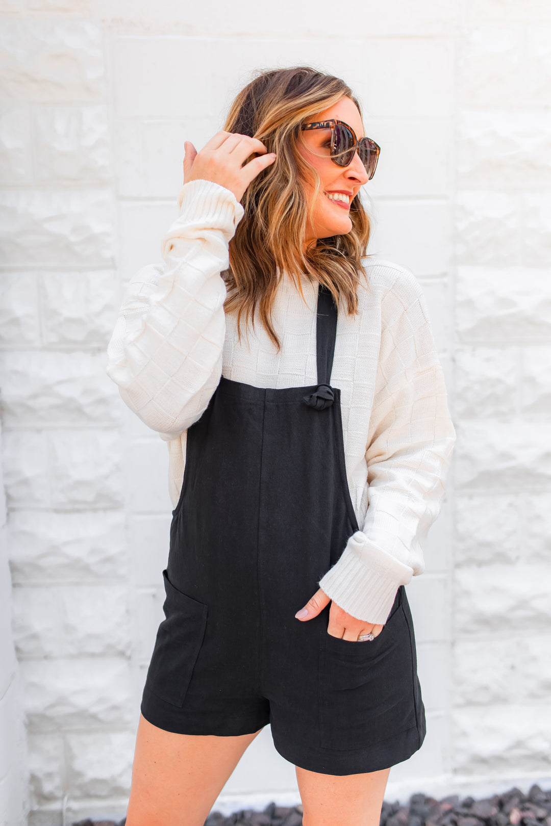 The Junie Overalls Romper