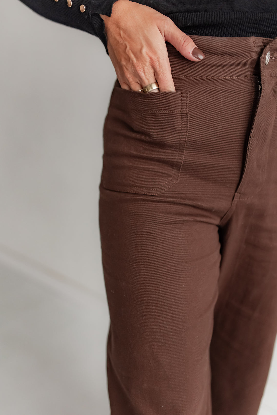 The Cocoa Dusted Wide Leg Pants