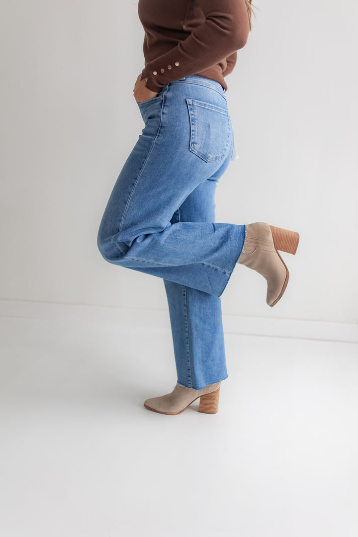The Icon Wide Leg Crop Jeans