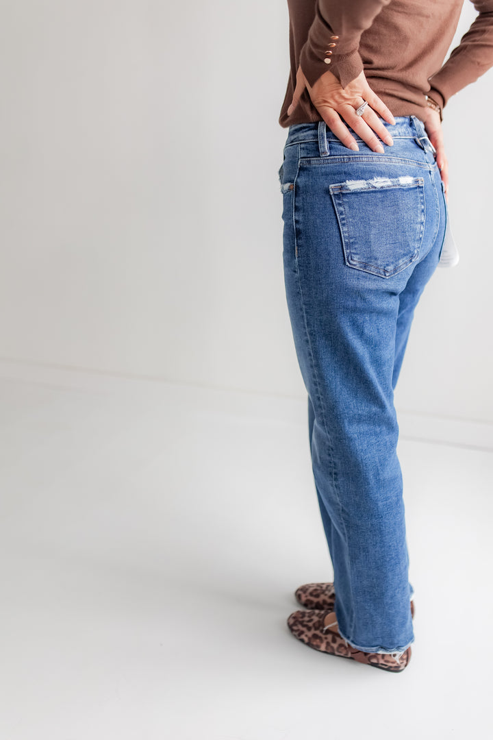 The Easy Street Ankle Straight Jeans