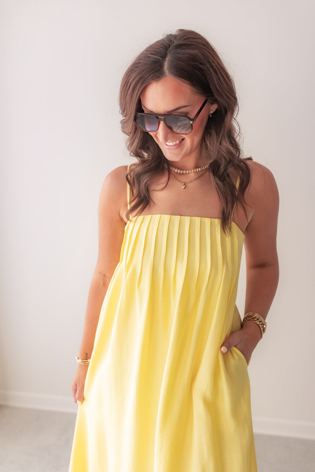 The Devyn Maxi Dress - Yellow