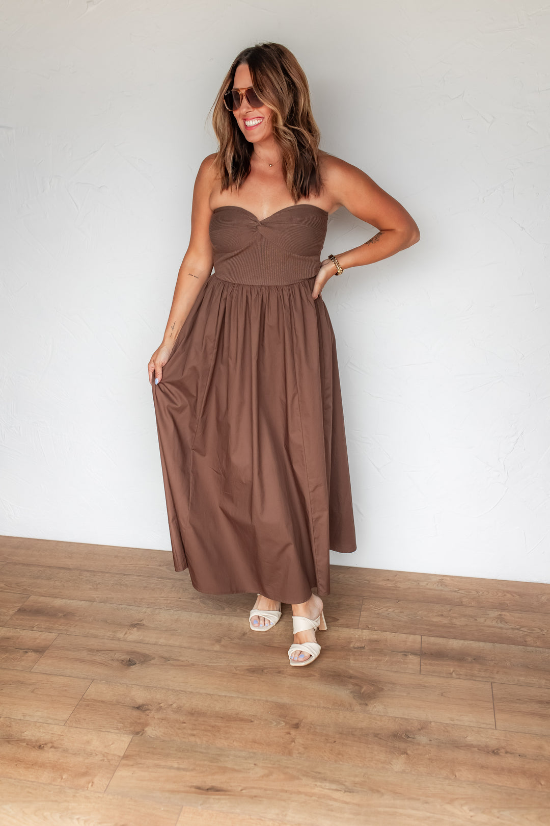 The Terrace Strapless Dress - One Eleven Olive Boutique
