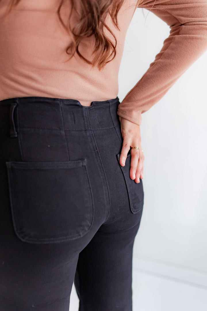 The Midnight Stretch Wide Leg Jeans