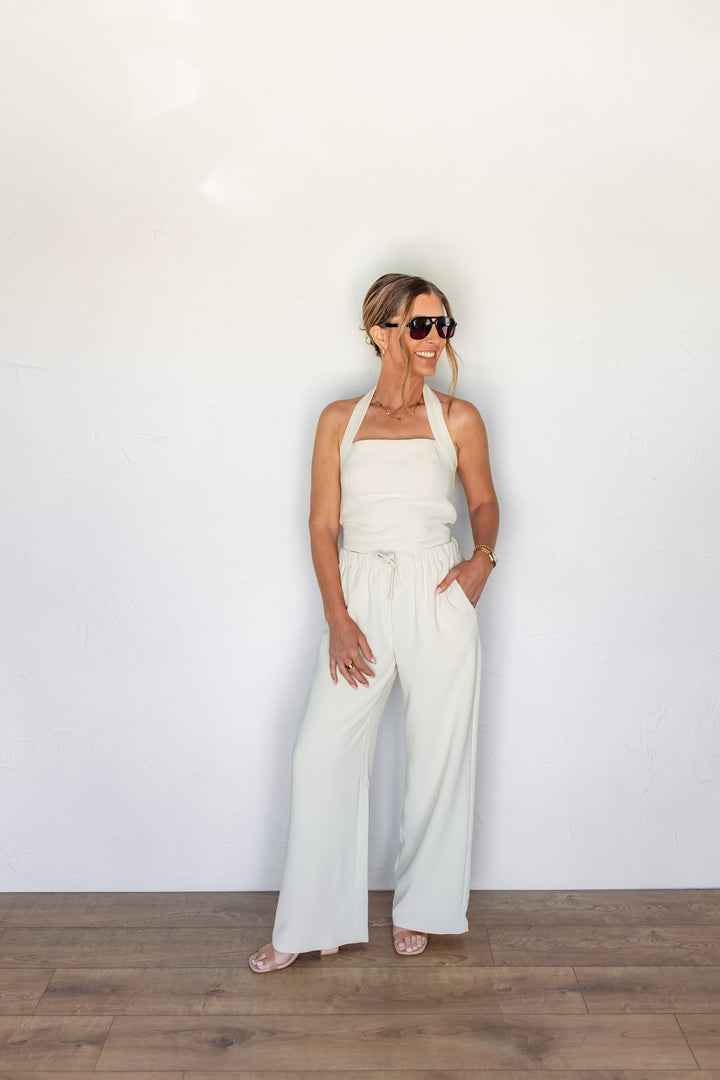 The Clean Girl Wide Leg Pants - One Eleven Olive Boutique