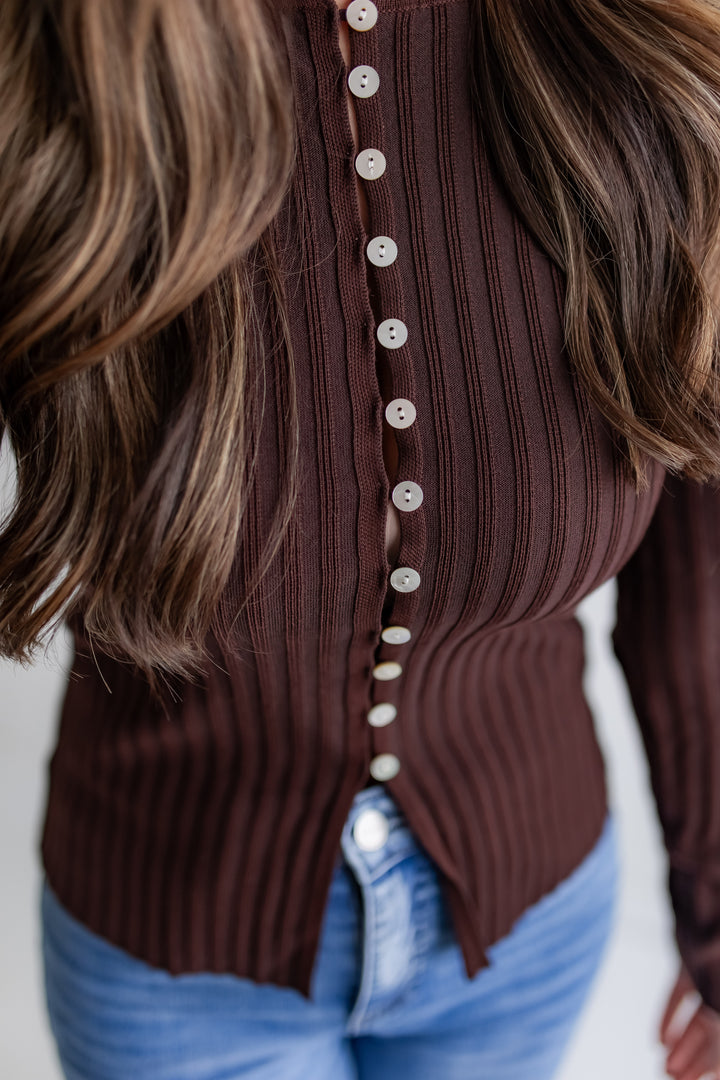 The Simply Yours Top - Chocolate