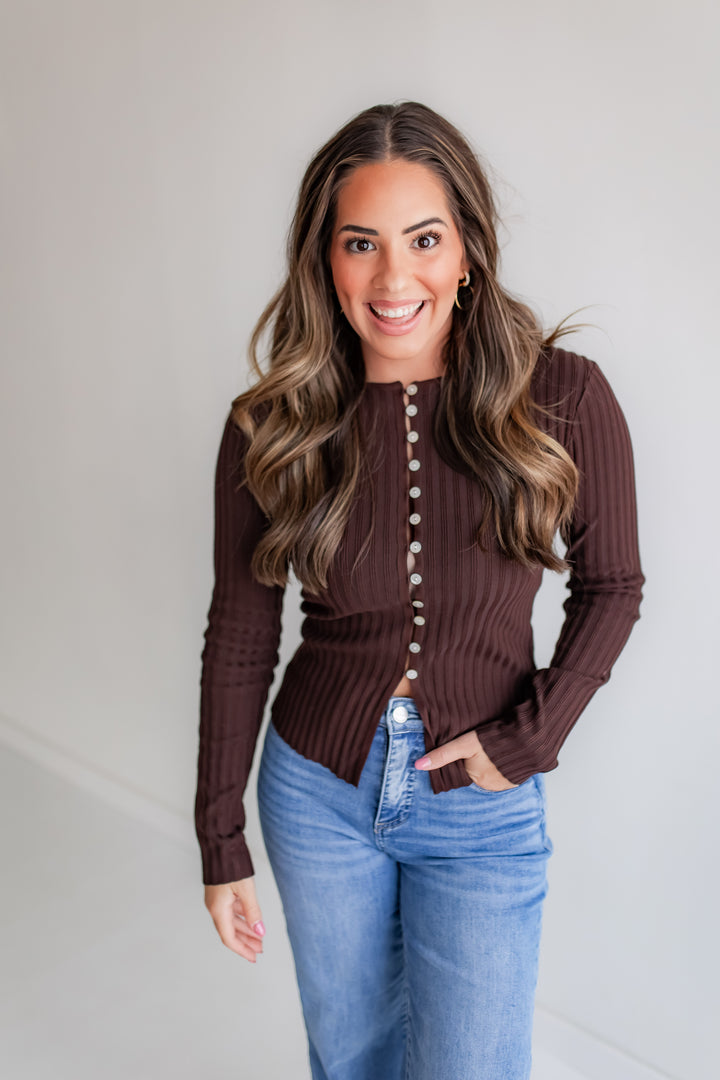 The Simply Yours Top - Chocolate