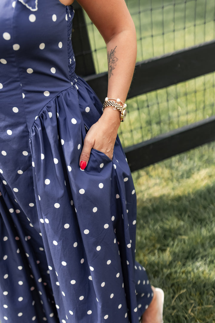 The Main Street Polka Dots Dress - One Eleven Olive Boutique