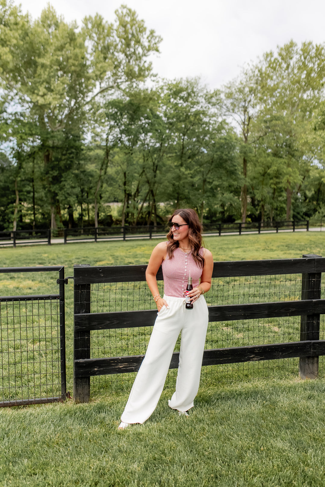 The Picnic Gingham Top - Red - One Eleven Olive Boutique
