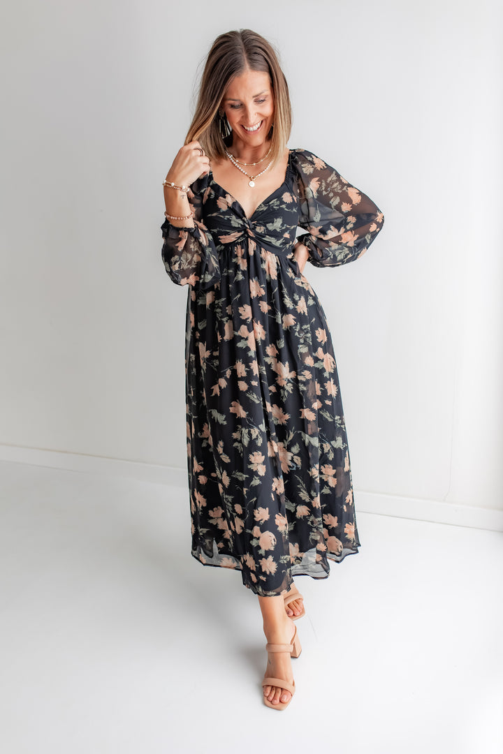The Evening Bloom Maxi Dress