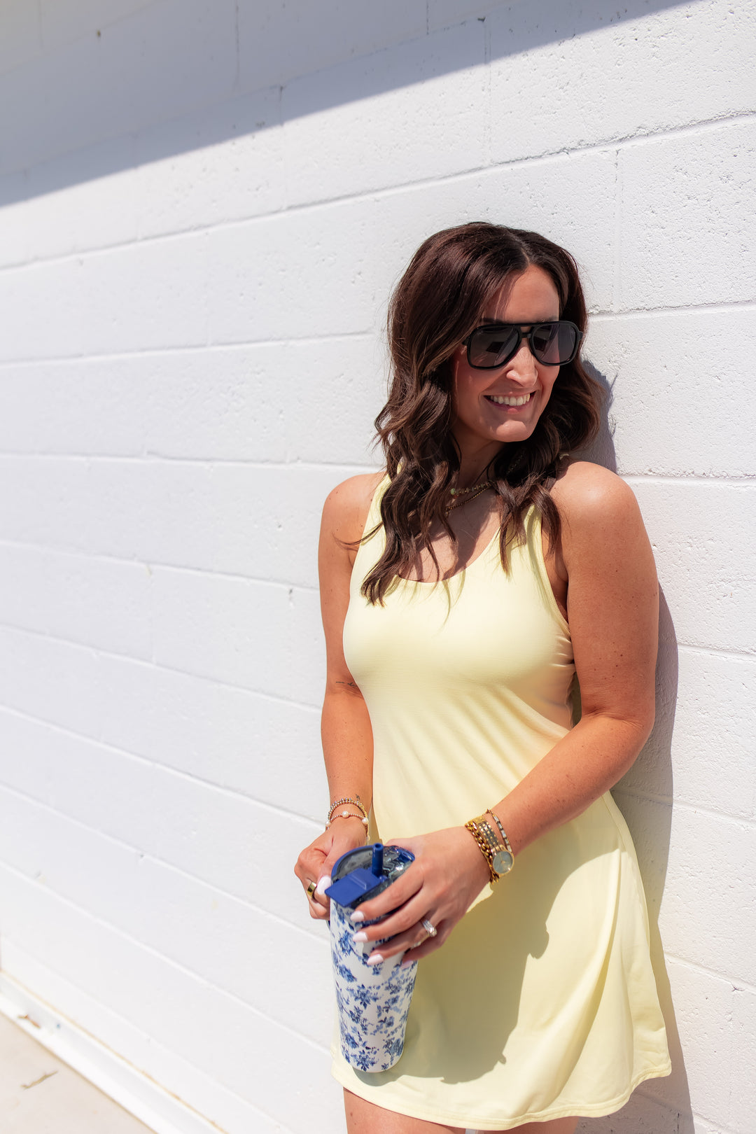 The In the Zone Active Dress - Yellow