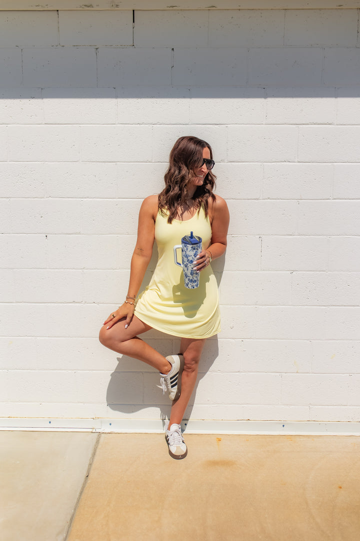 The In the Zone Active Dress - Yellow