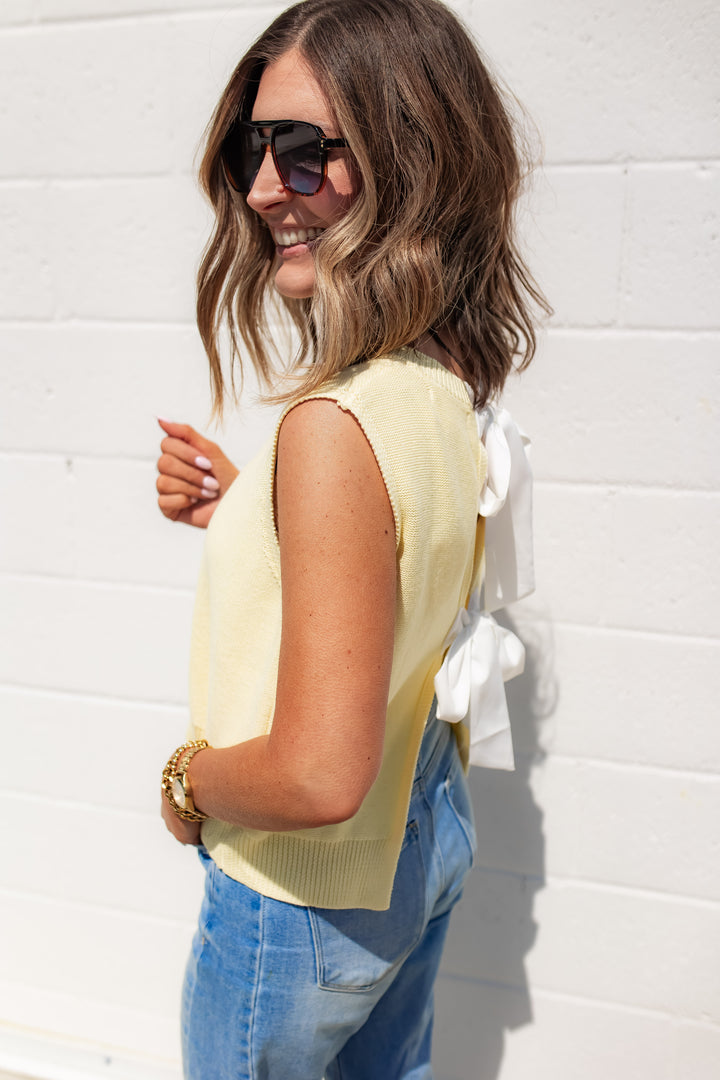 The Something Sweet Top - Yellow - One Eleven Olive Boutique
