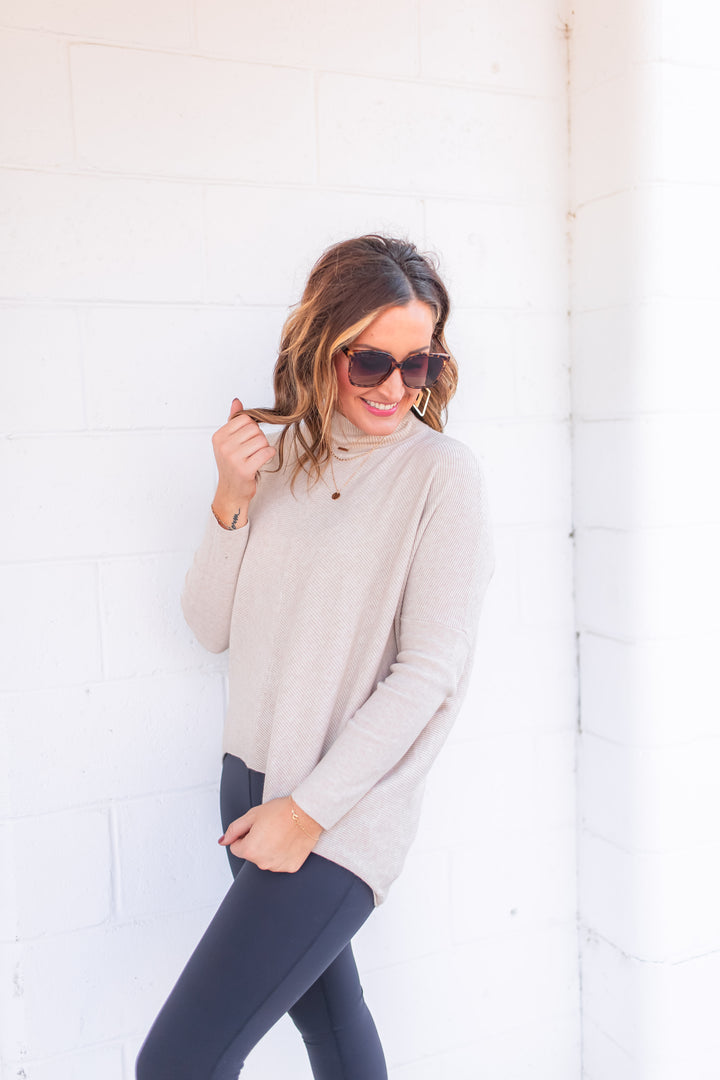 The Emme Hi-Lo Sweater - Cream