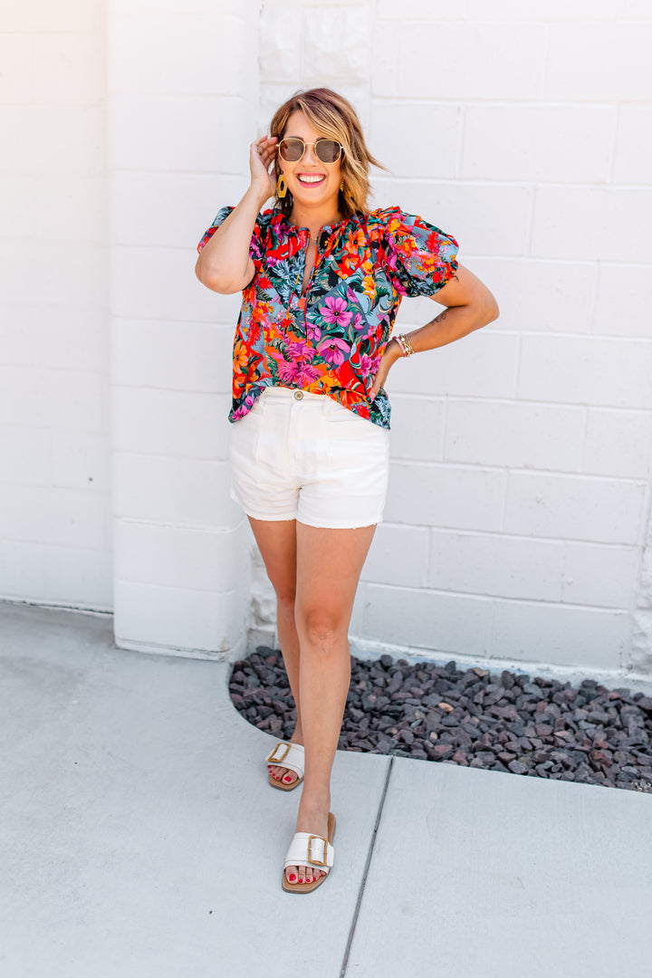 The Tropicana Floral Blouse