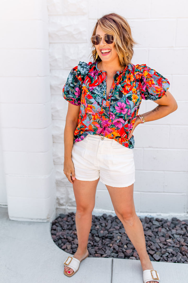 The Tropicana Floral Blouse