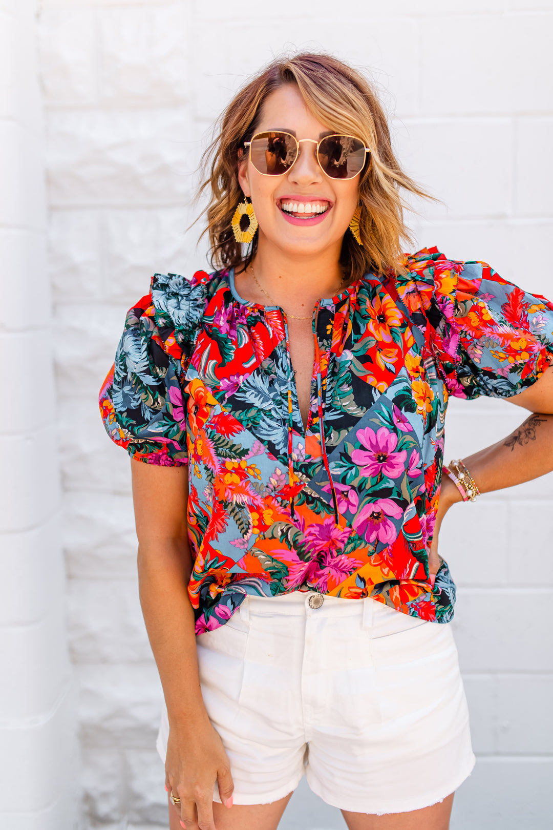 The Tropicana Floral Blouse