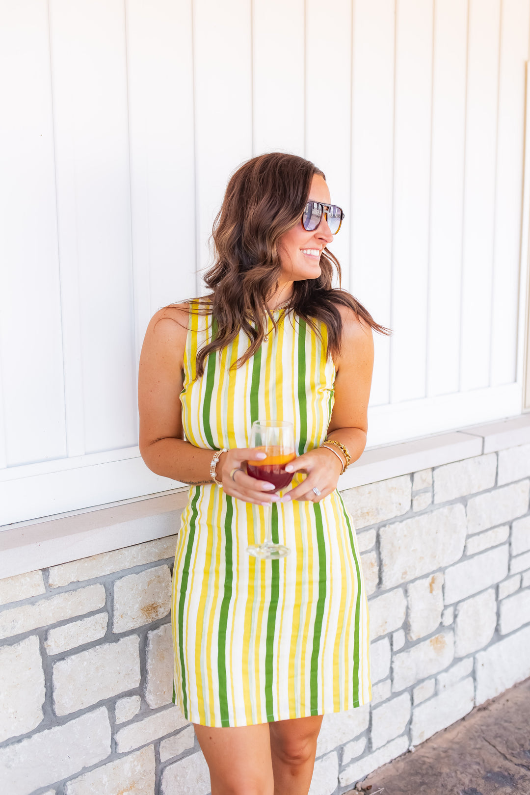 The Riviera Stripe Dress - One Eleven Olive Boutique