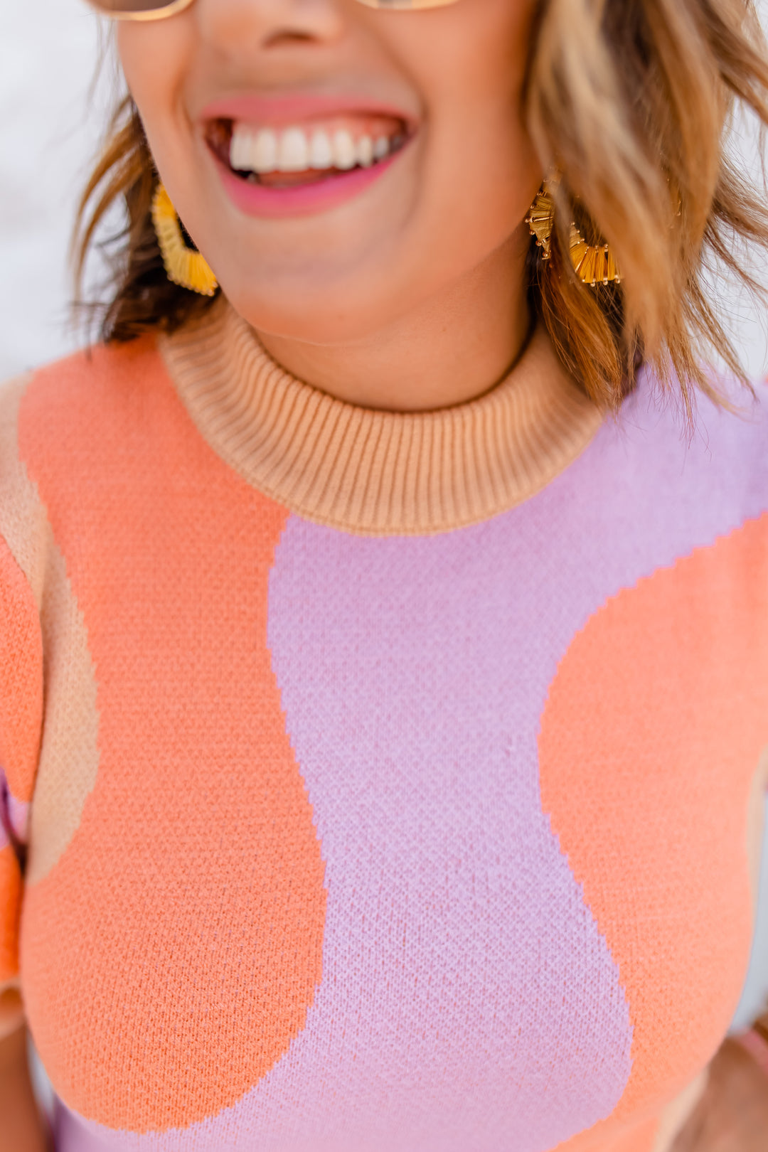The Leah Colorful Sweater Top