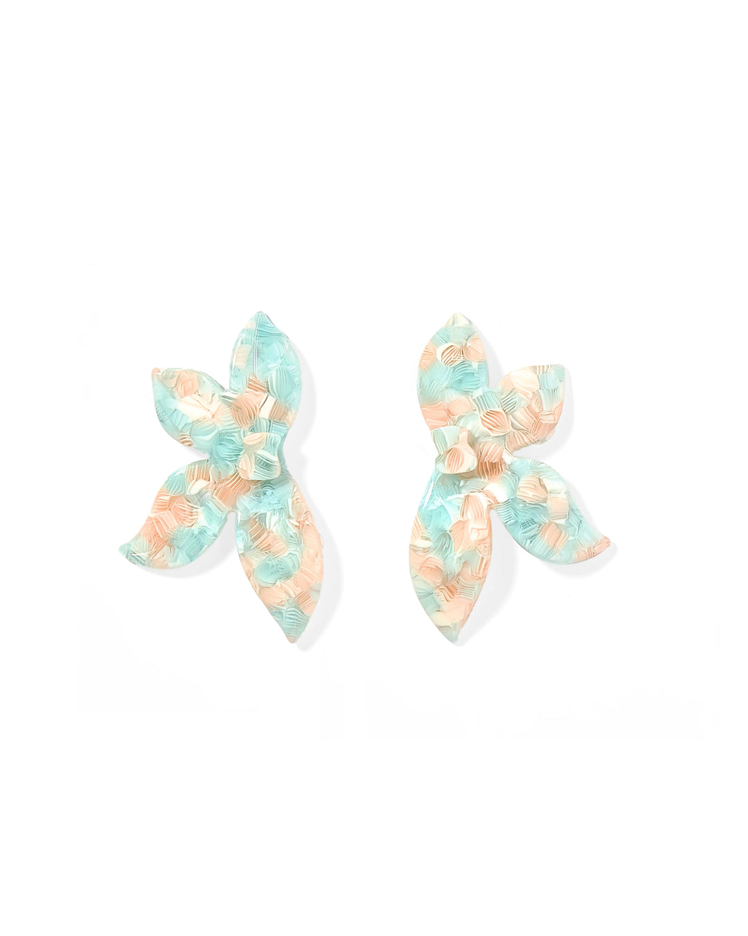 The Fern Mint Shell Earrings [Linny Co]