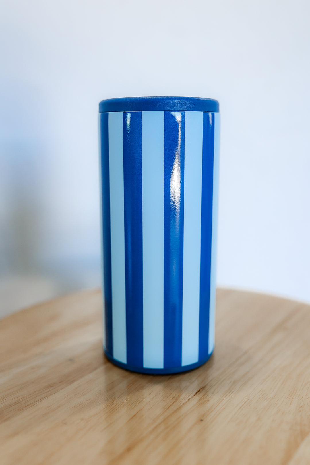 The Blue Striped Slim Can Koozie - One Eleven Olive Boutique