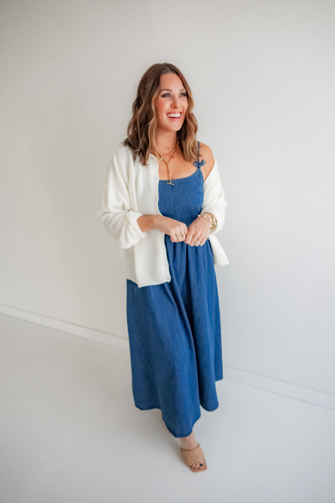 The Day Ready Denim Midi Dress