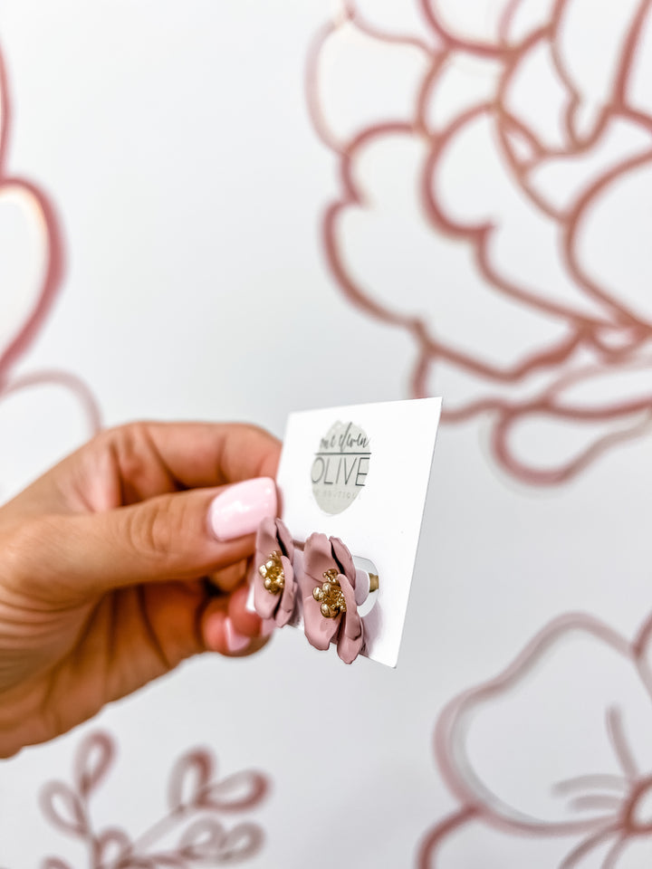 The Mini Mauve Earrings
