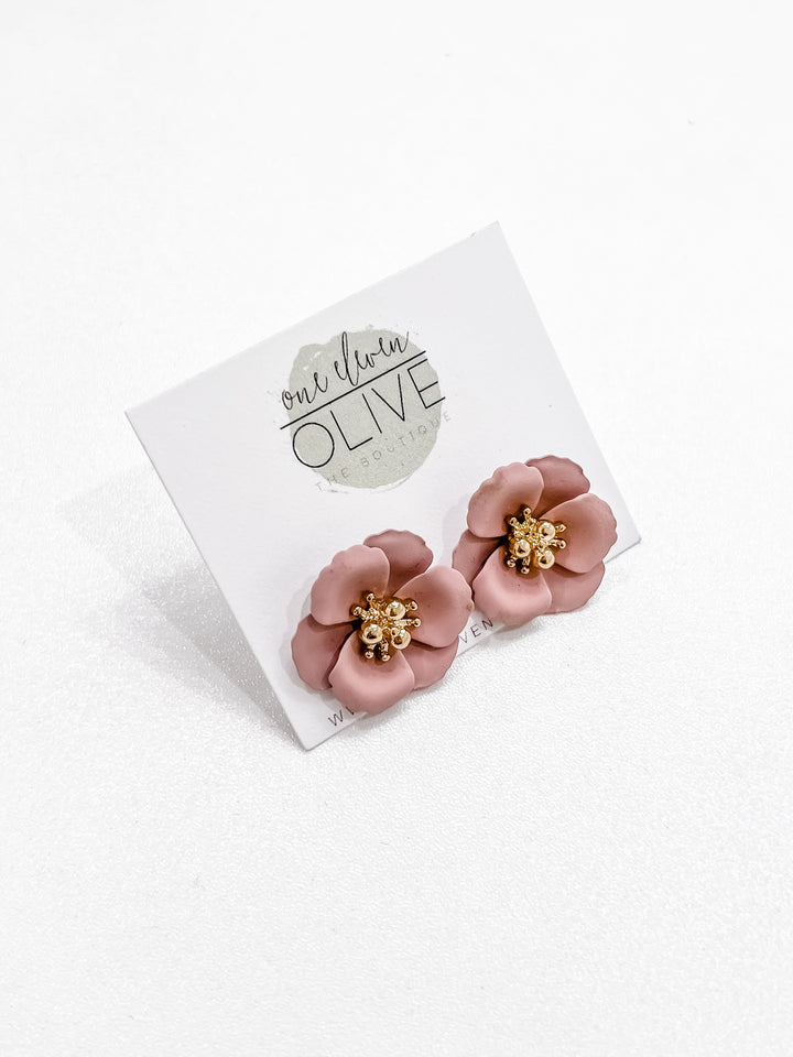 The Mini Mauve Earrings