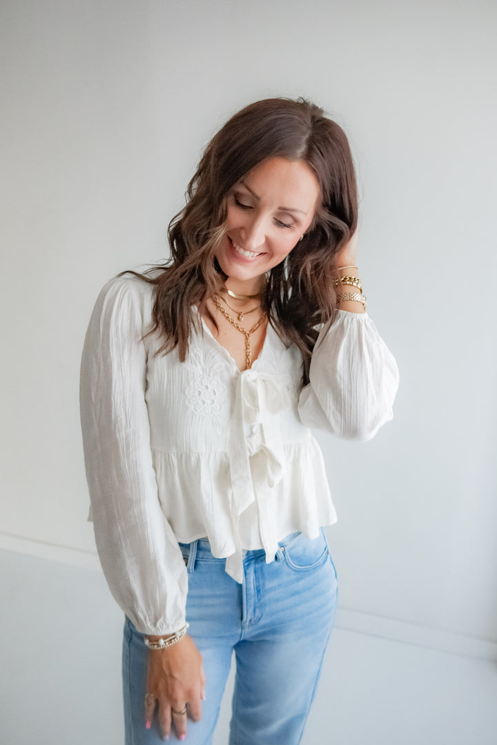 The Blooming Eyelet Blouse