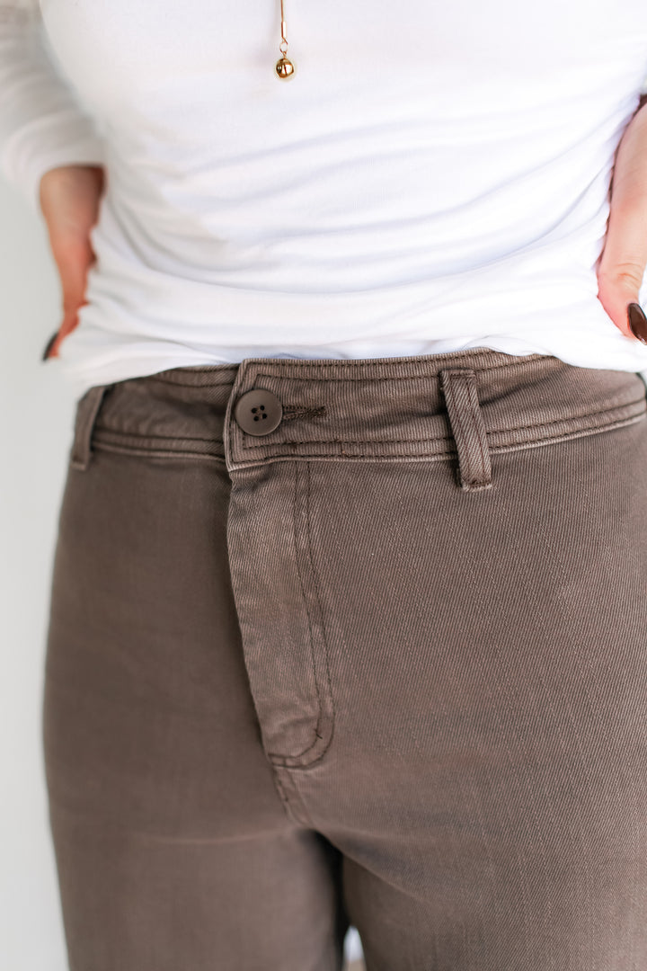 The Brownstone Wide Leg Denim