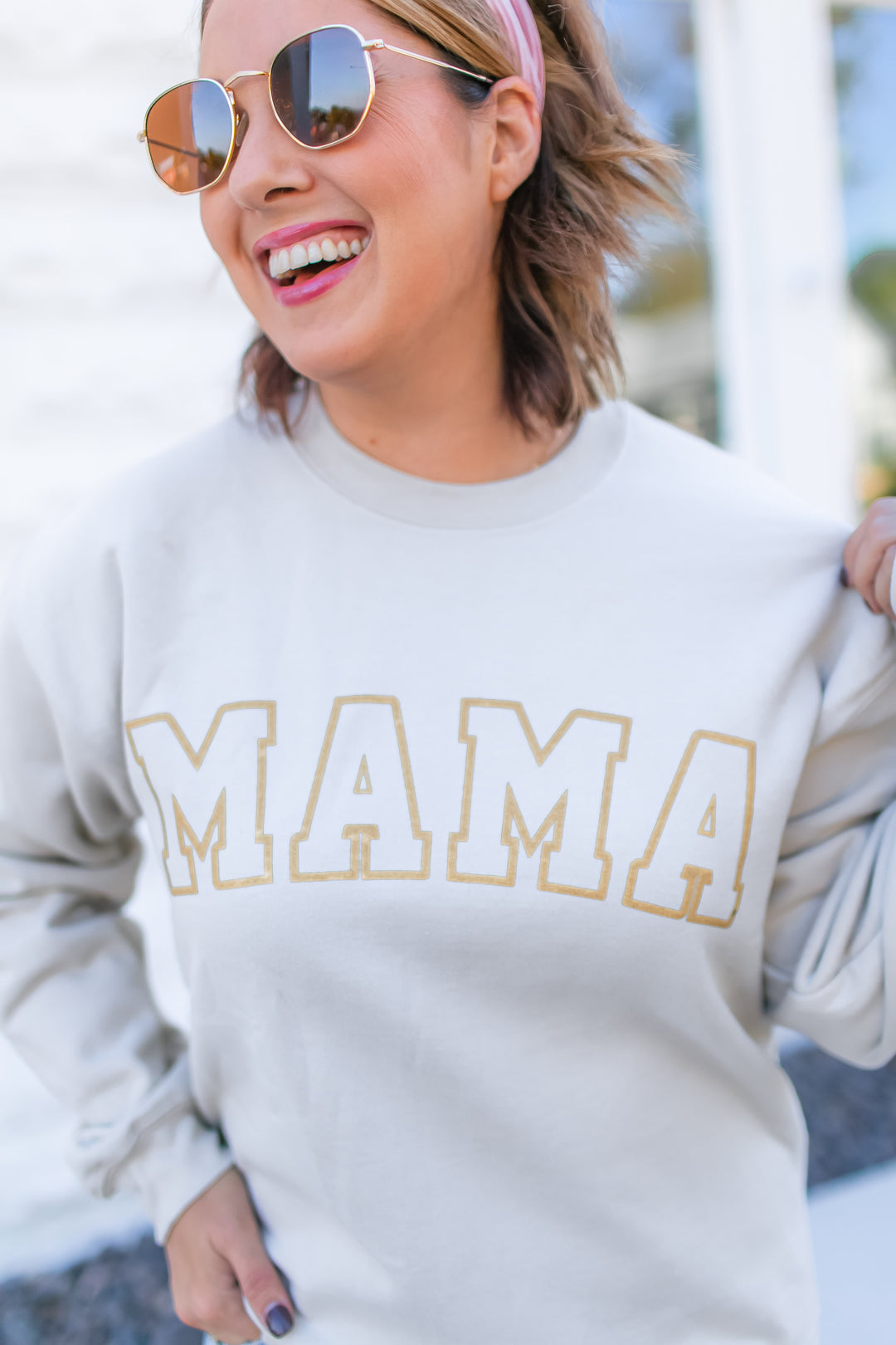 The MAMA Gold Puff Sweatshirt