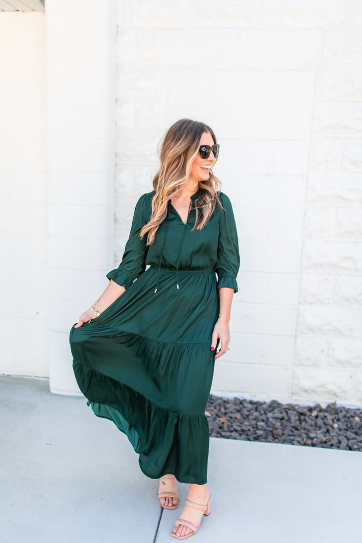 The Show Stopper Dress - Astro Green