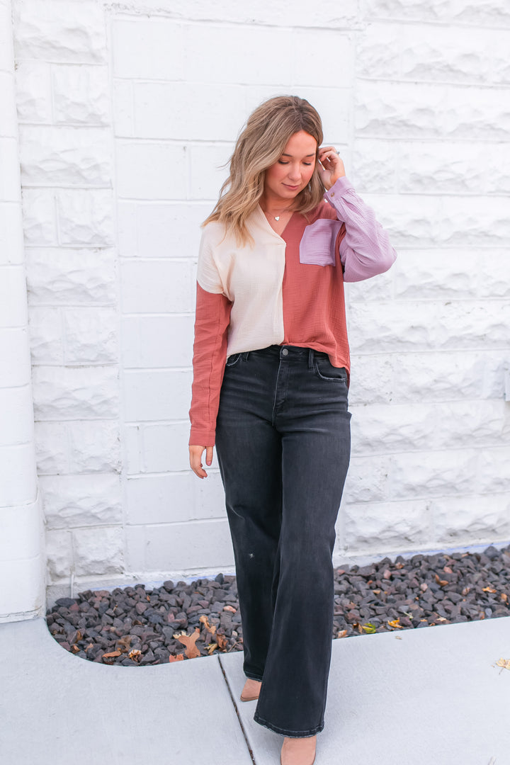 The Savannah Colorblock Top