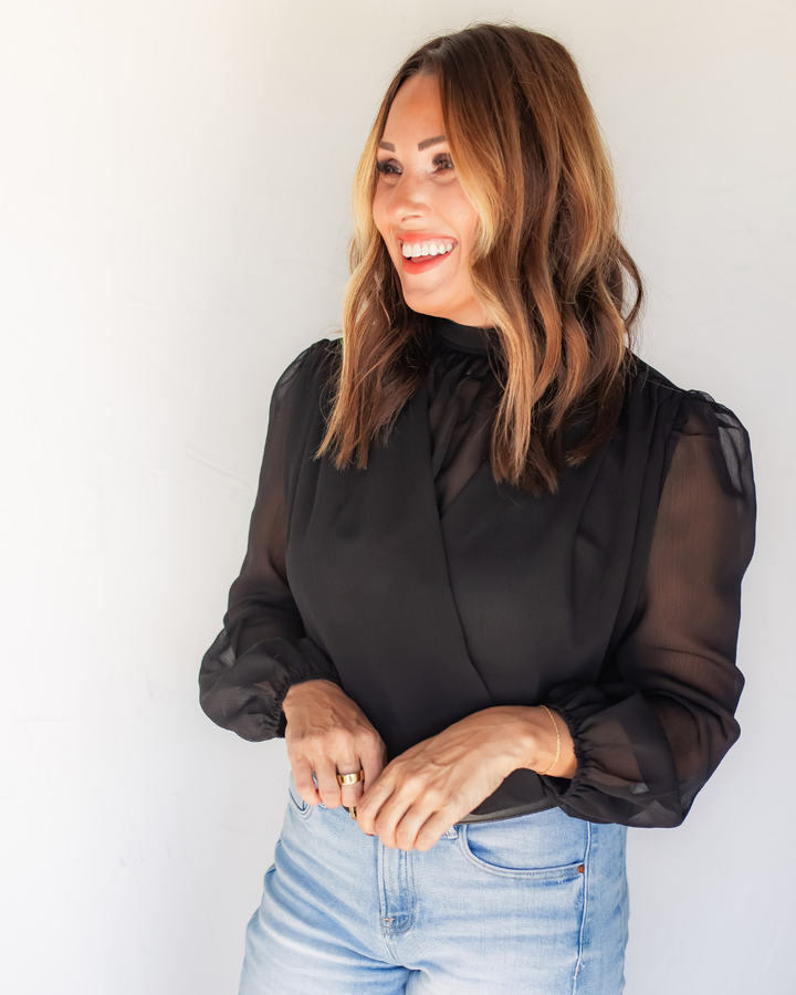 The Meet Me There Chiffon Top - One Eleven Olive Boutique