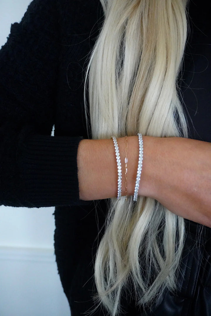 The Stretchy Tennis Bracelet - Gold