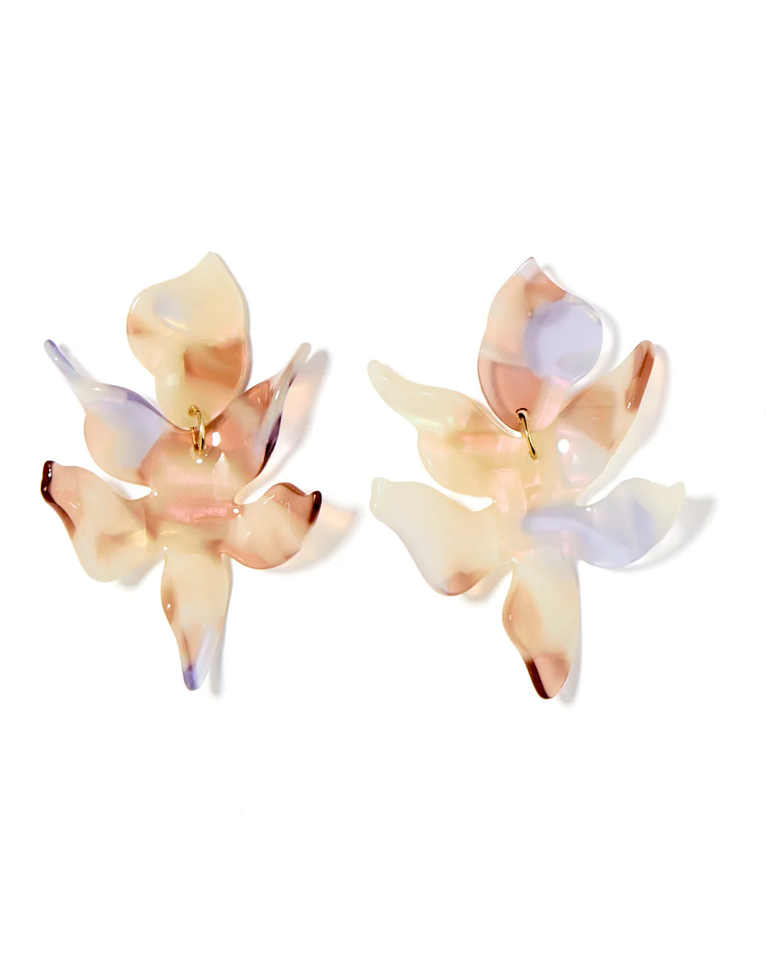 The Flora Lavender Honey Earrings [Linny Co]