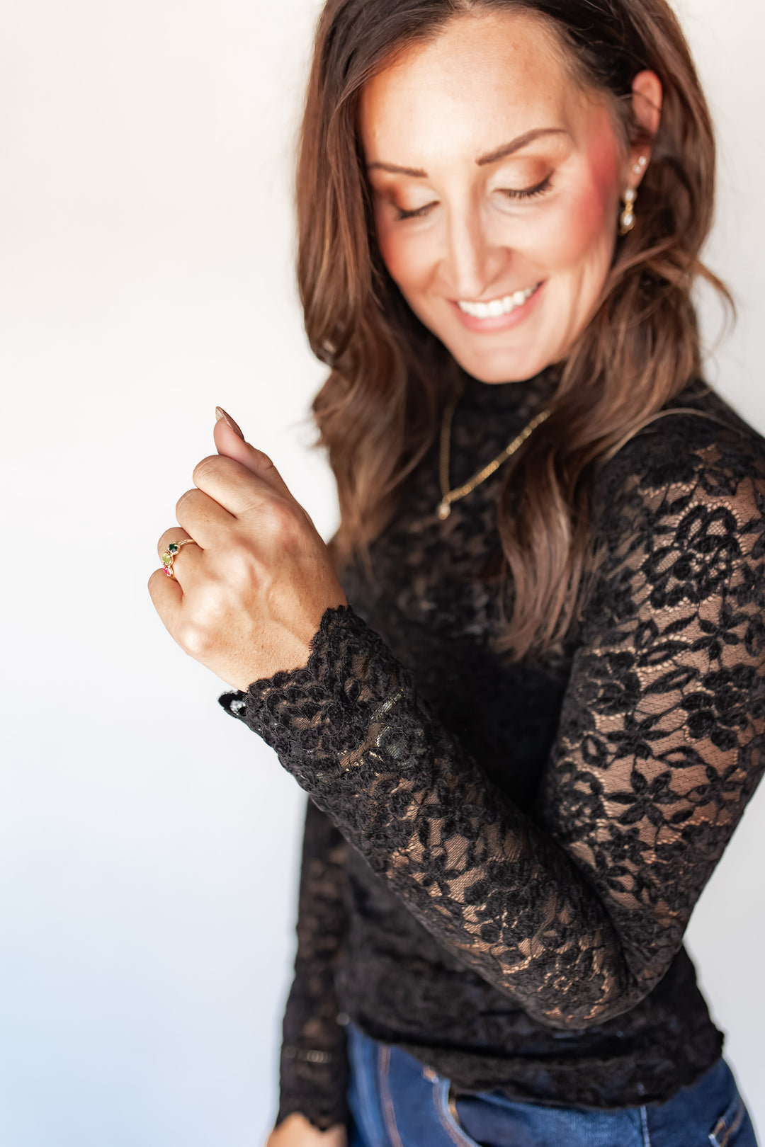 The Sweet Talk Lace Top - One Eleven Olive Boutique