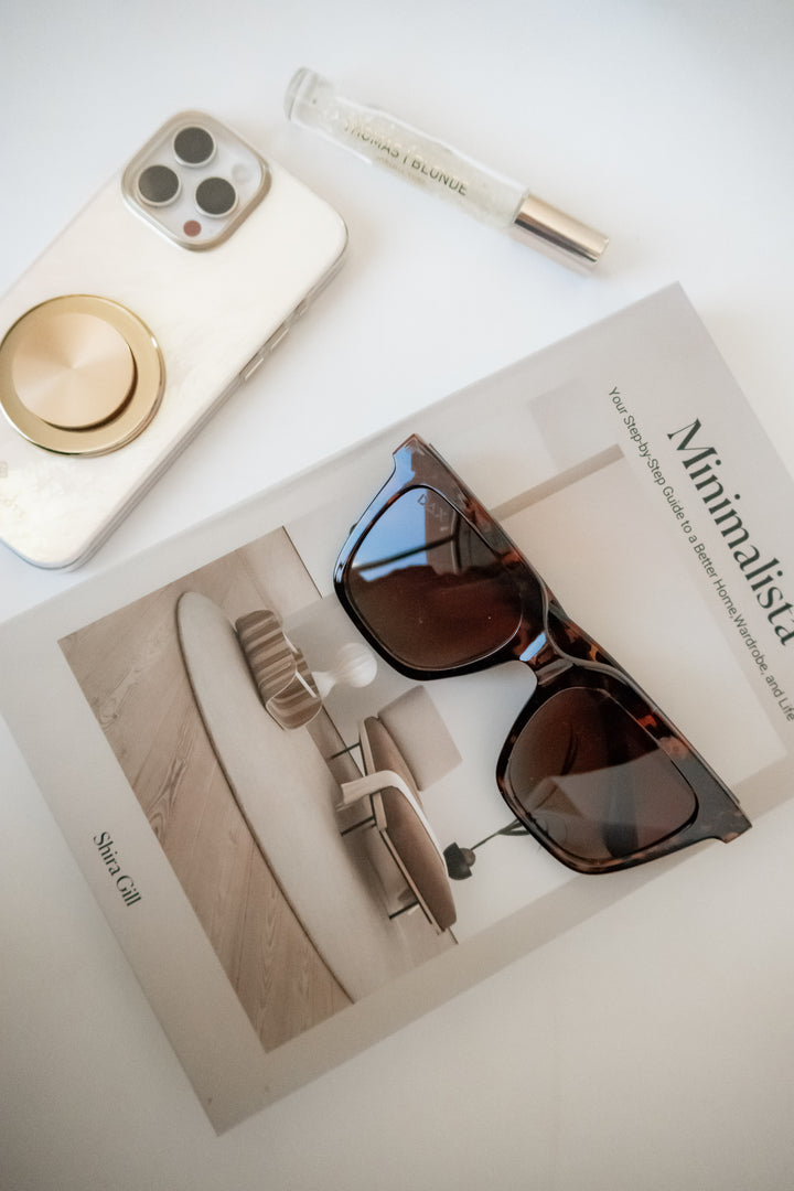 Dani polarized brown cheetah sunglasses for women