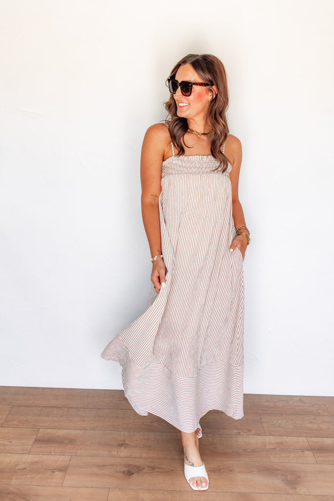 Striped Maxi Dress for Women